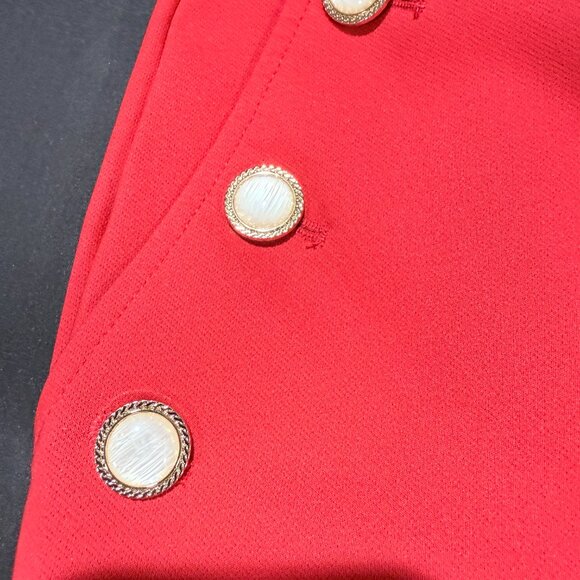 RACHEL ZOE Women's Dress Pants Size 6 Red Wide Leg Flair STRETCH - Picture 5 of 9